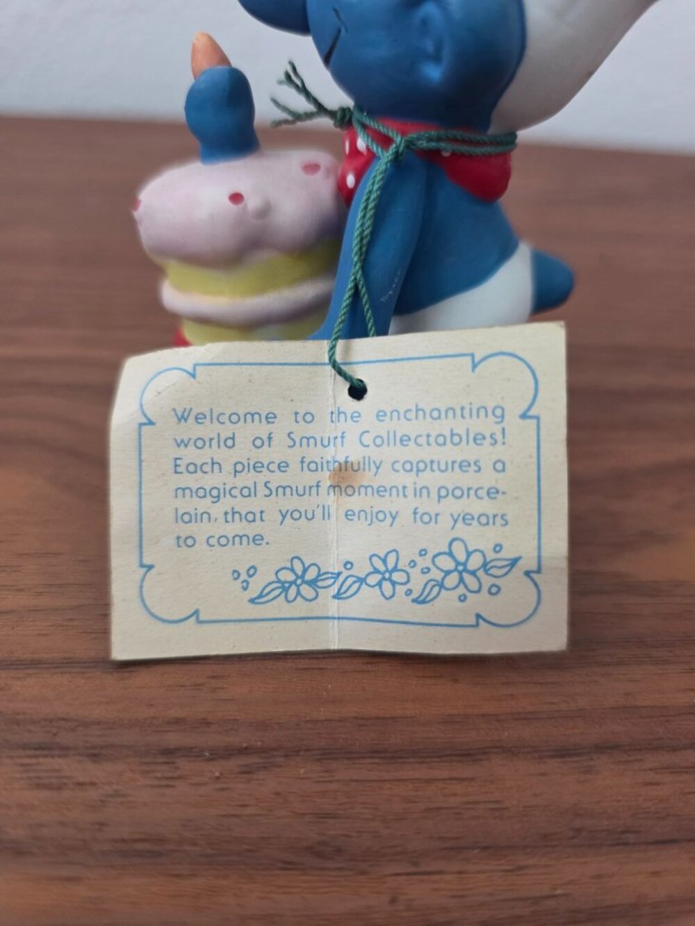 Vintage 1982 Smurf GREEDY SMURF Ceramic Wallace Berrie Collectables Figure - Picture 6 of 8